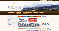 Desktop Screenshot of biovallee.fr